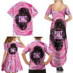 Australia Mother's Day Family Matching Summer Maxi Dress and Hawaiian Shirt Best Mum Ever Pink Version