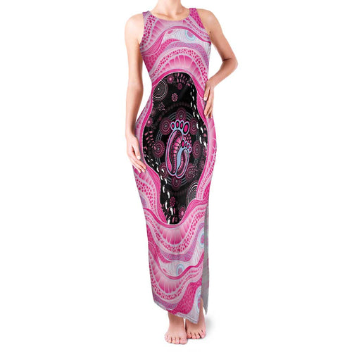 Australia Mother's Day Family Matching Tank Maxi Dress and Hawaiian Shirt Best Mum Ever Pink Version