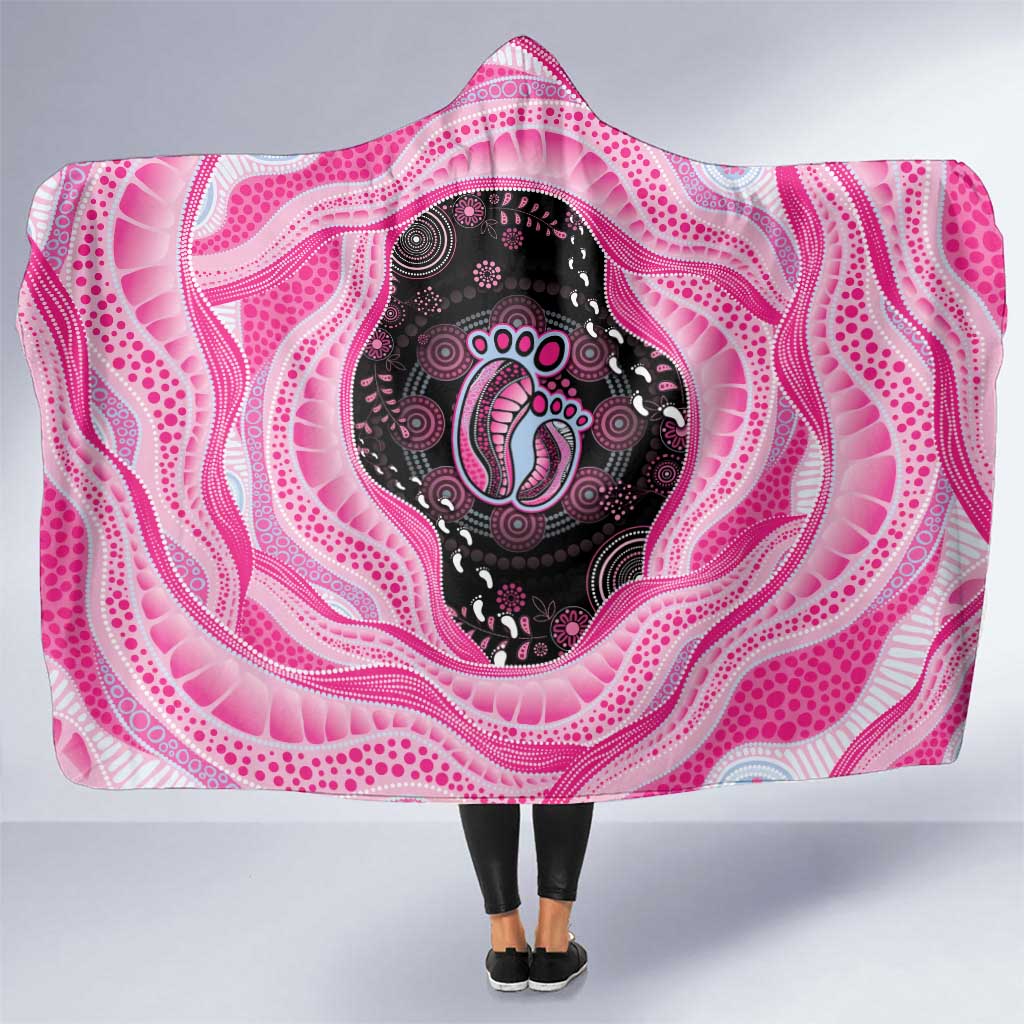 Australia Mother's Day Hooded Blanket Best Mum Ever Pink Version