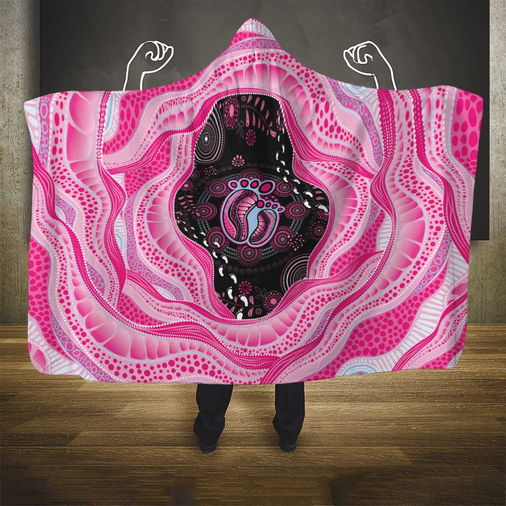 Australia Mother's Day Hooded Blanket Best Mum Ever Pink Version