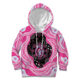 Australia Mother's Day Kid Hoodie Best Mum Ever Pink Version