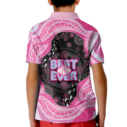 Australia Mother's Day Kid Polo Shirt Best Mum Ever Pink Version