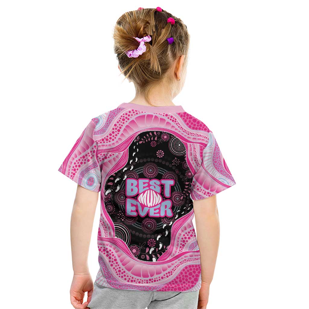 Australia Mother's Day Kid T Shirt Best Mum Ever Pink Version