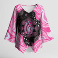 Australia Mother's Day Kimono Sleeve Blouse Best Mum Ever Pink Version