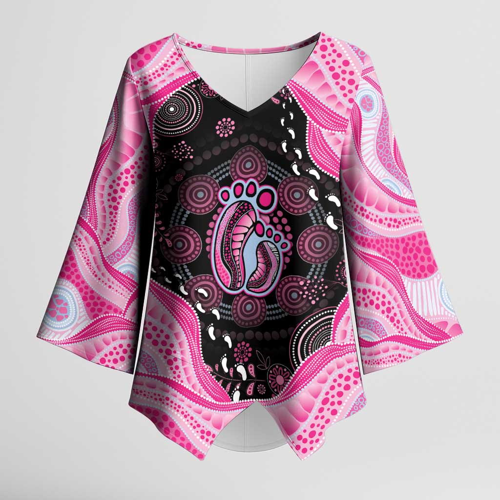 Australia Mother's Day Kimono Sleeve Blouse Best Mum Ever Pink Version