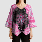 Australia Mother's Day Kimono Sleeve Blouse Best Mum Ever Pink Version