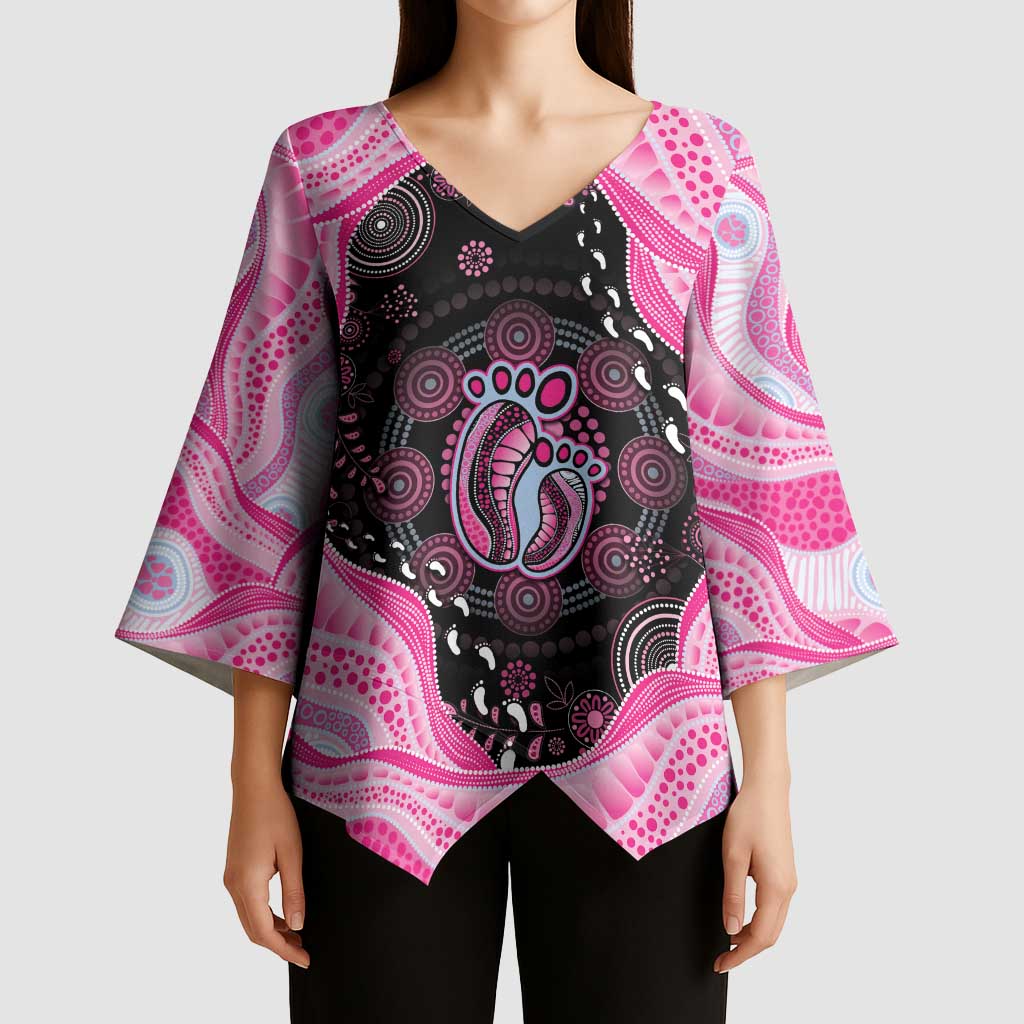 Australia Mother's Day Kimono Sleeve Blouse Best Mum Ever Pink Version