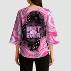 Australia Mother's Day Kimono Sleeve Blouse Best Mum Ever Pink Version