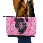 Australia Mother's Day Leather Tote Bag Best Mum Ever Pink Version