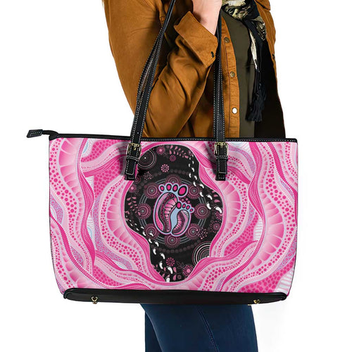Australia Mother's Day Leather Tote Bag Best Mum Ever Pink Version