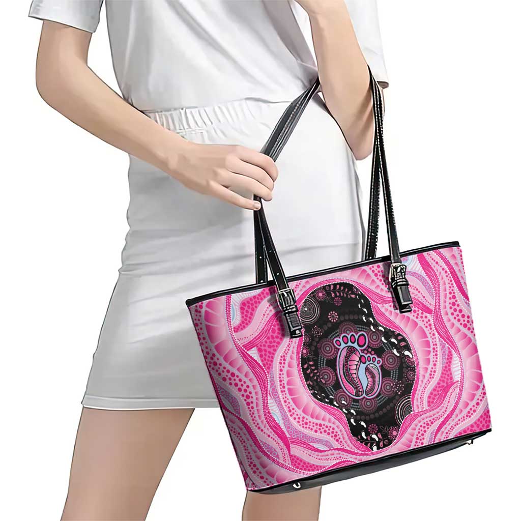 Australia Mother's Day Leather Tote Bag Best Mum Ever Pink Version