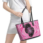 Australia Mother's Day Leather Tote Bag Best Mum Ever Pink Version