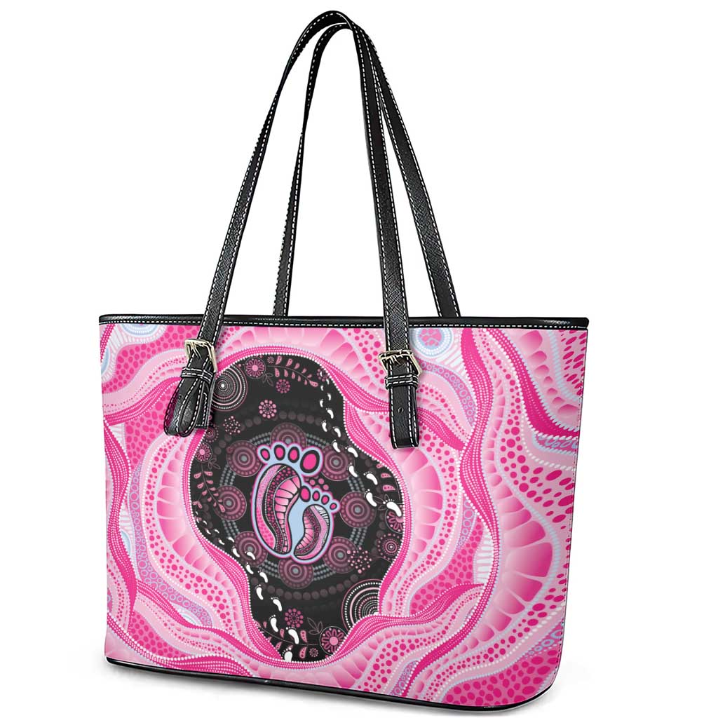 Australia Mother's Day Leather Tote Bag Best Mum Ever Pink Version