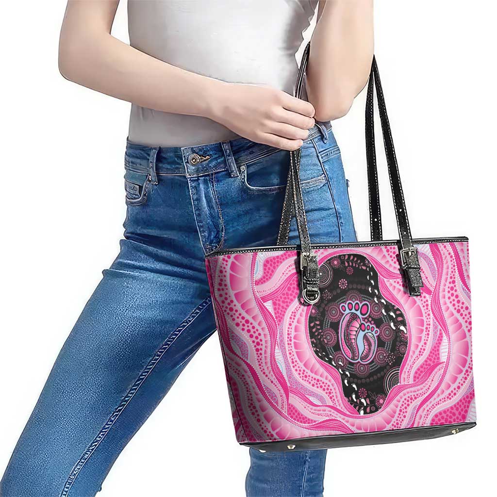 Australia Mother's Day Leather Tote Bag Best Mum Ever Pink Version