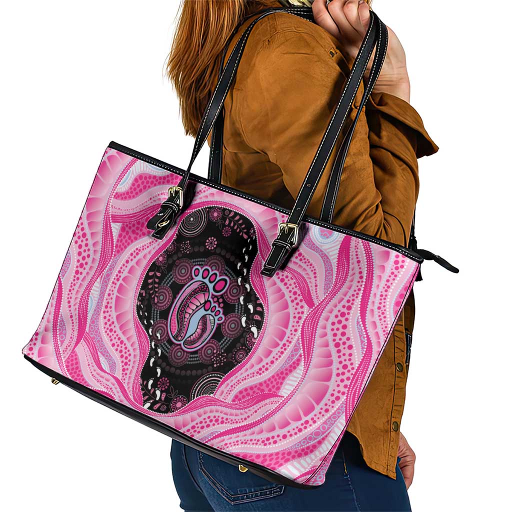 Australia Mother's Day Leather Tote Bag Best Mum Ever Pink Version