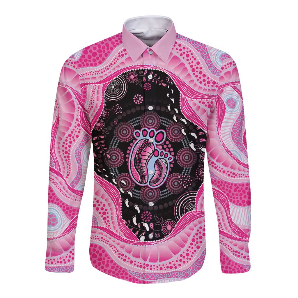 Australia Mother's Day Long Sleeve Button Shirt Best Mum Ever Pink Version
