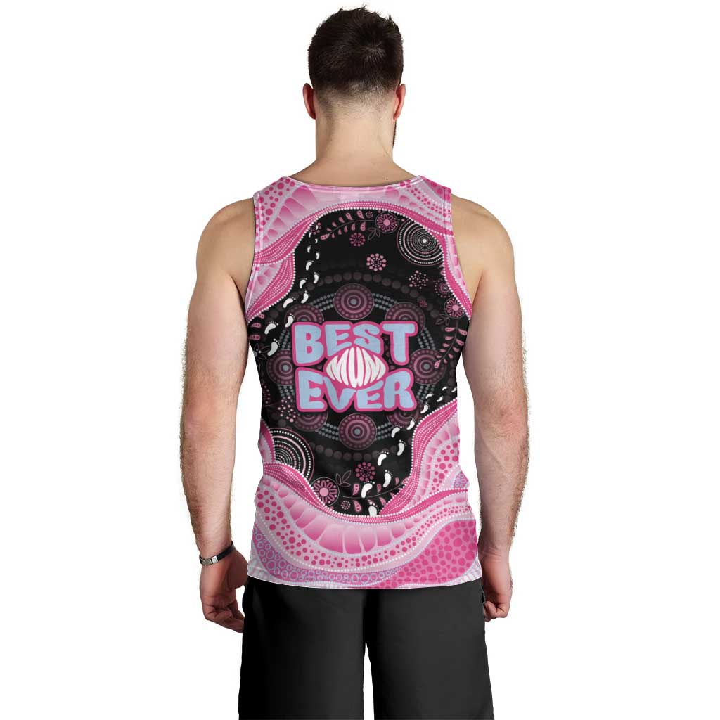 Australia Mother's Day Men Tank Top Best Mum Ever Pink Version