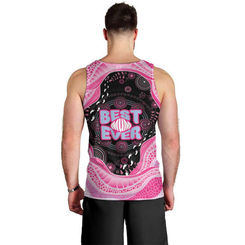Australia Mother's Day Men Tank Top Best Mum Ever Pink Version