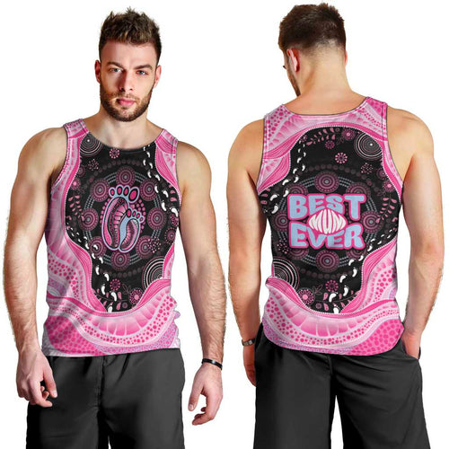 Australia Mother's Day Men Tank Top Best Mum Ever Pink Version