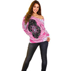 Australia Mother's Day Off Shoulder Sweater Best Mum Ever Pink Version