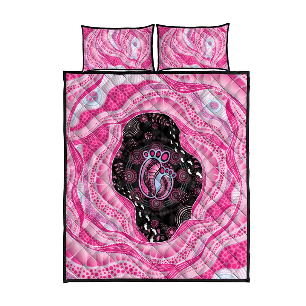 Australia Mother's Day Quilt Bed Set Best Mum Ever Pink Version