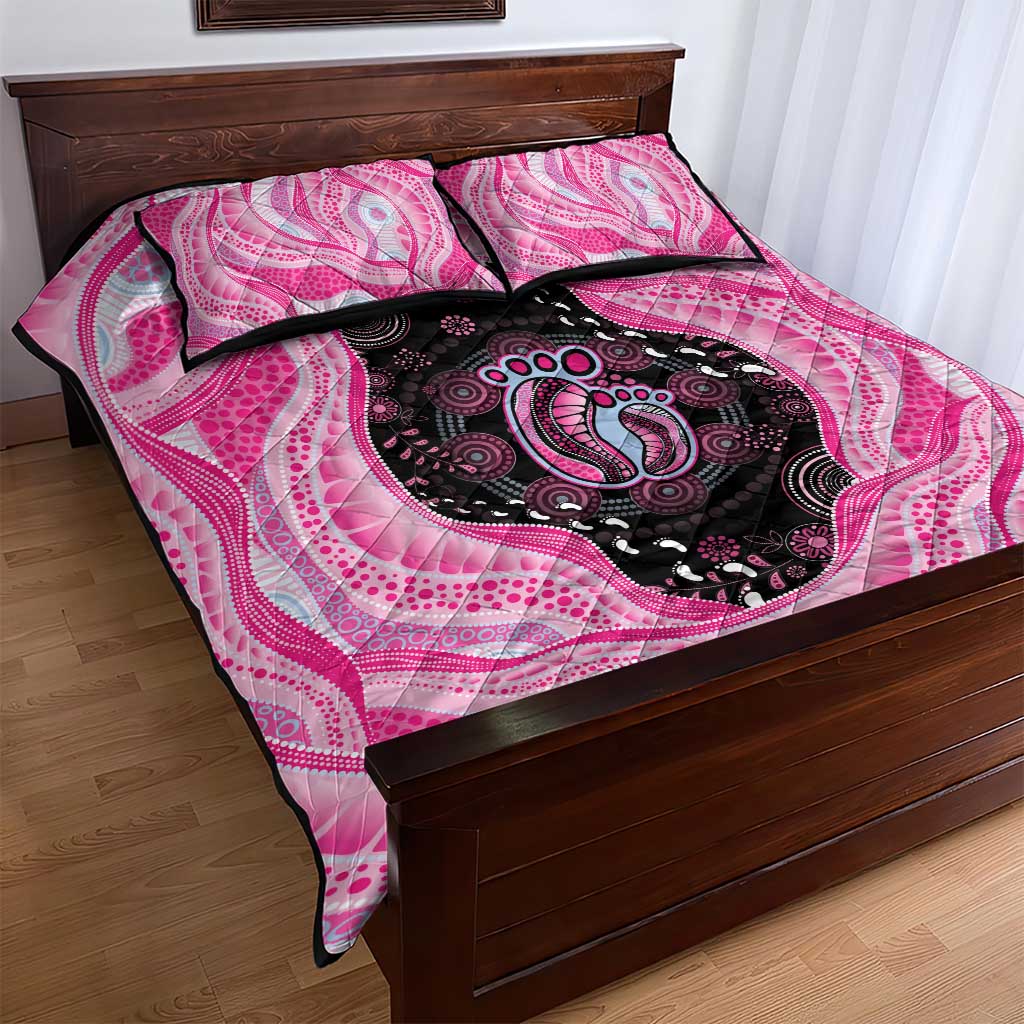 Australia Mother's Day Quilt Bed Set Best Mum Ever Pink Version