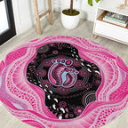 Australia Mother's Day Round Carpet Best Mum Ever Pink Version