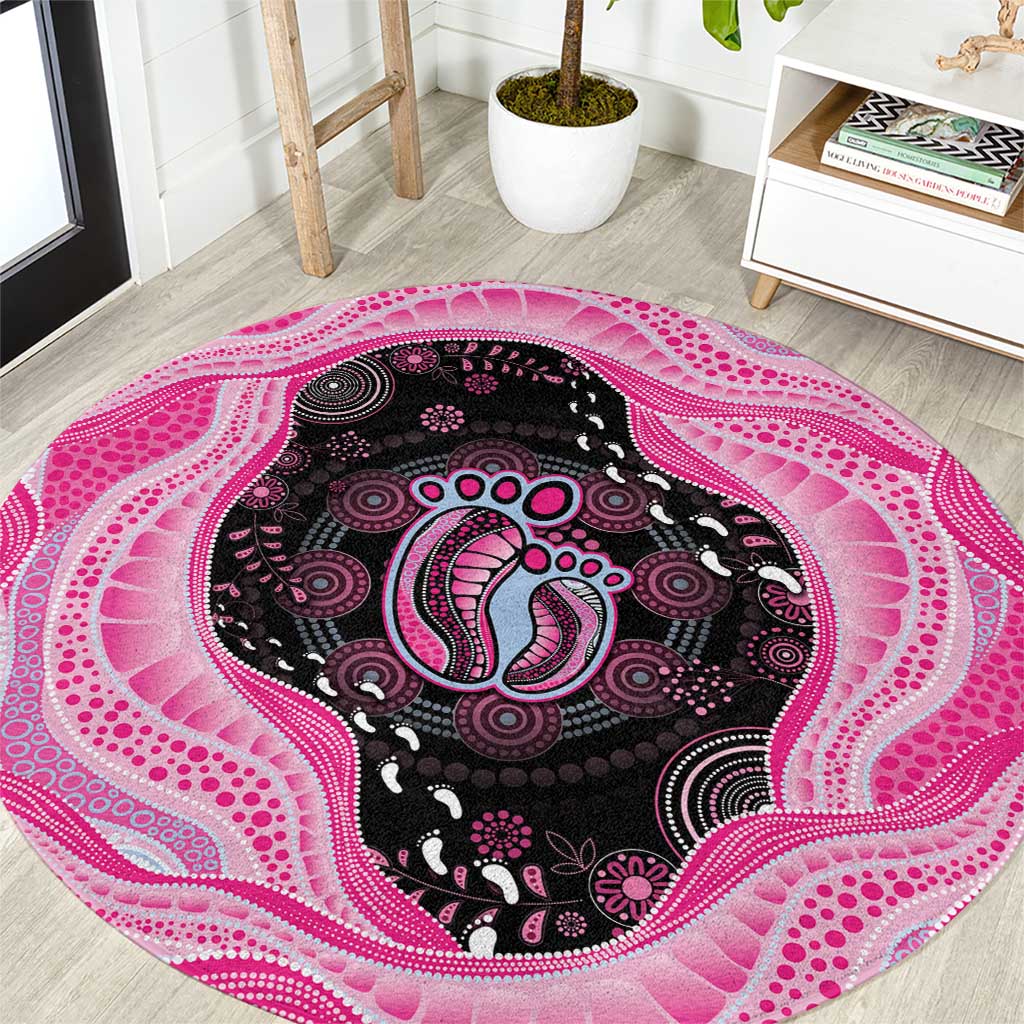 Australia Mother's Day Round Carpet Best Mum Ever Pink Version