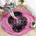 Australia Mother's Day Round Carpet Best Mum Ever Pink Version