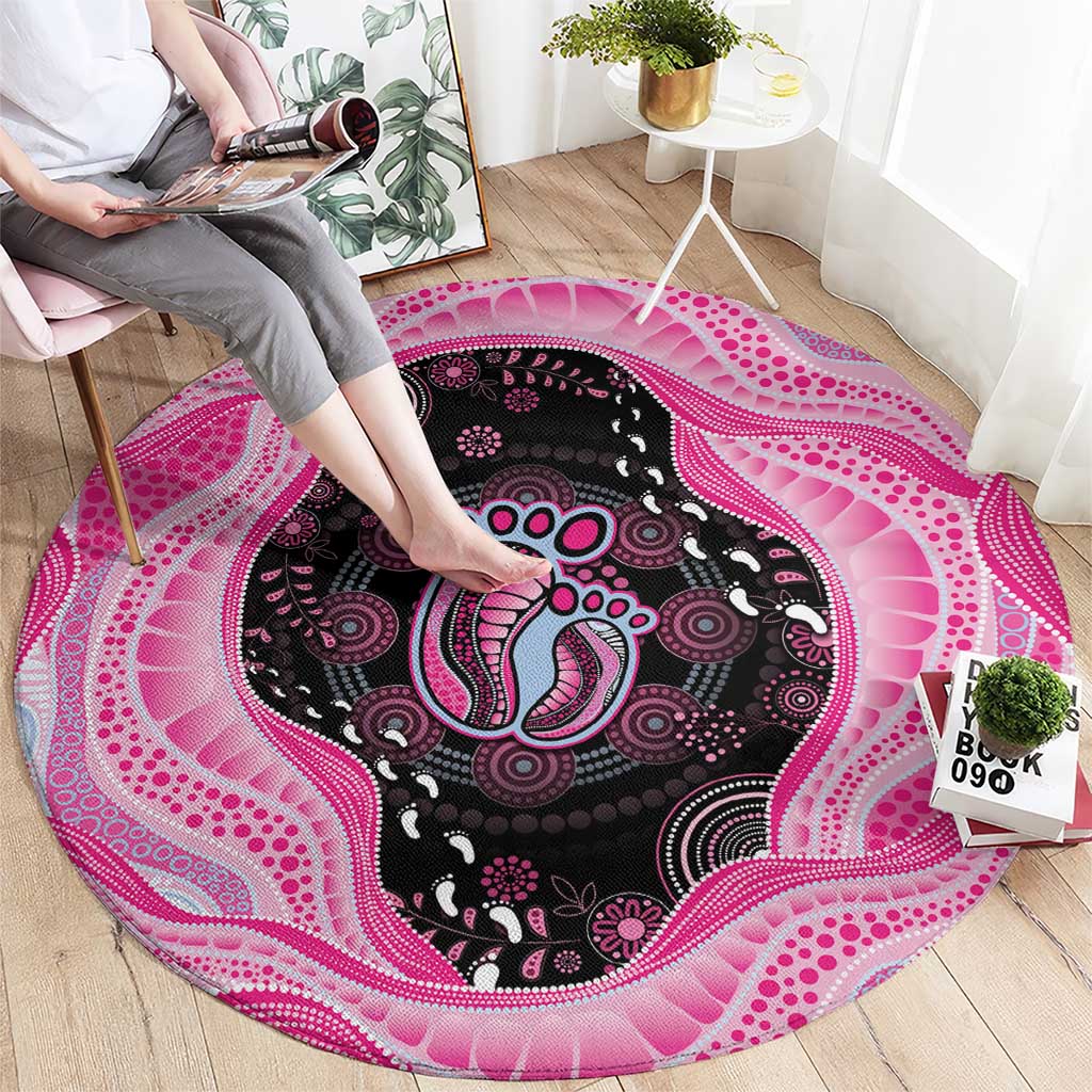 Australia Mother's Day Round Carpet Best Mum Ever Pink Version