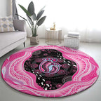 Australia Mother's Day Round Carpet Best Mum Ever Pink Version