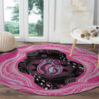 Australia Mother's Day Round Carpet Best Mum Ever Pink Version