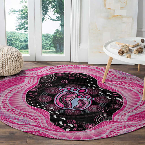 Australia Mother's Day Round Carpet Best Mum Ever Pink Version