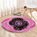 Australia Mother's Day Round Carpet Best Mum Ever Pink Version