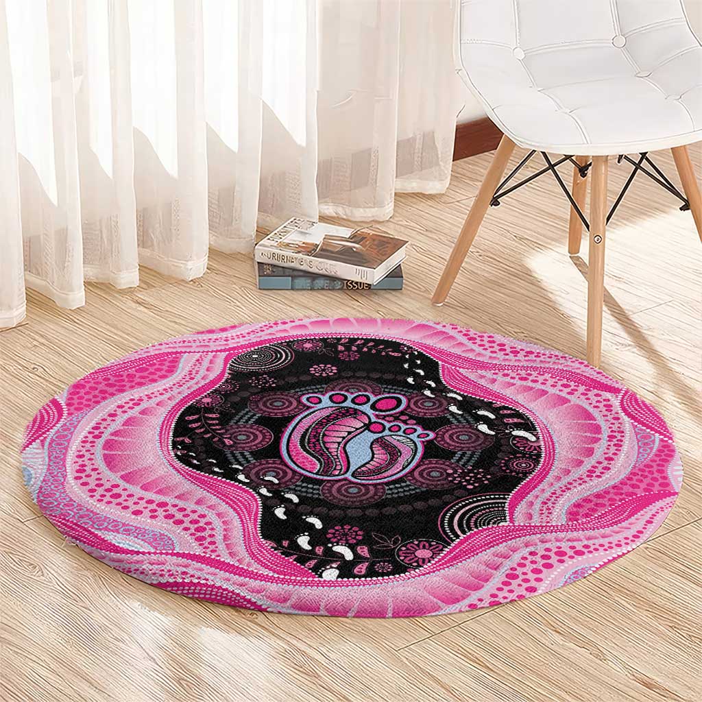 Australia Mother's Day Round Carpet Best Mum Ever Pink Version