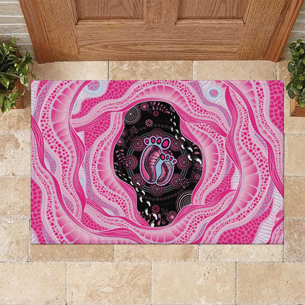 Australia Mother's Day Rubber Doormat Best Mum Ever Pink Version