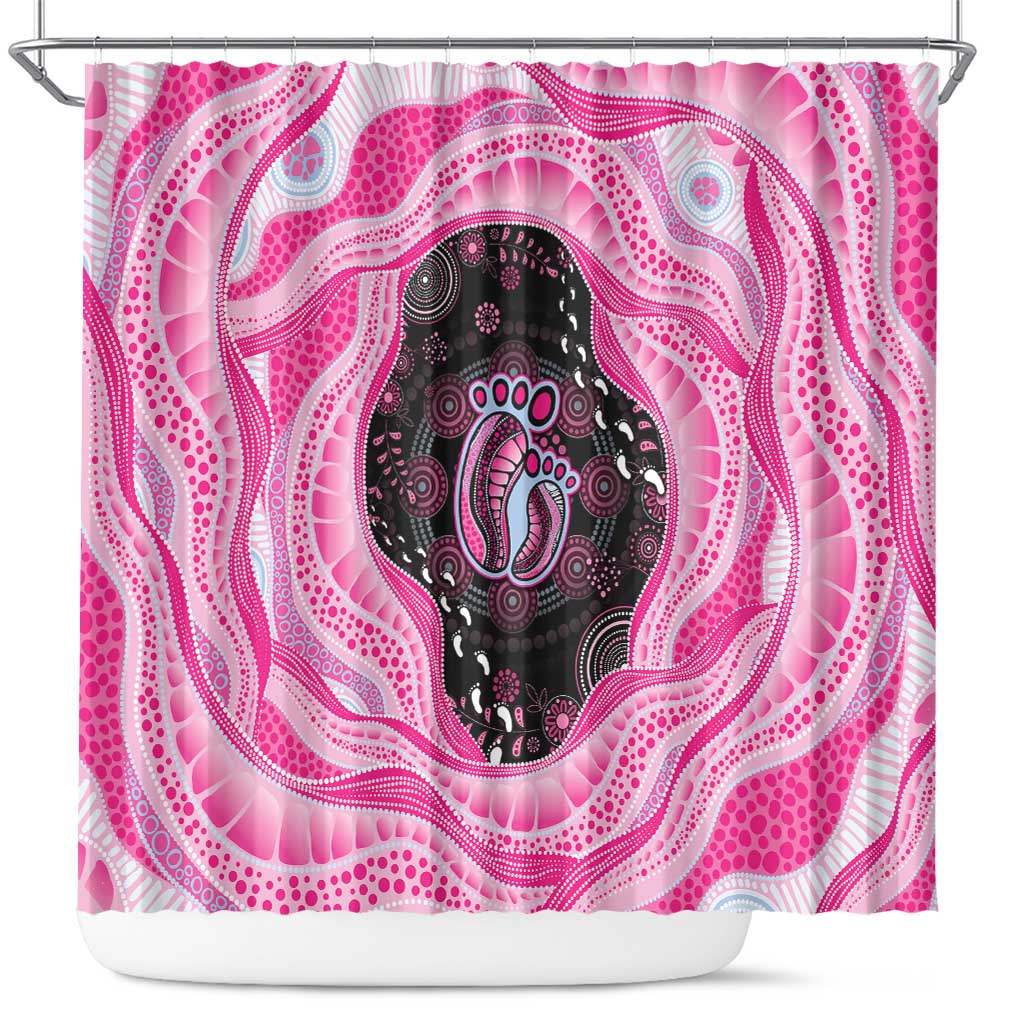 Australia Mother's Day Shower Curtain Best Mum Ever Pink Version