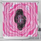 Australia Mother's Day Shower Curtain Best Mum Ever Pink Version