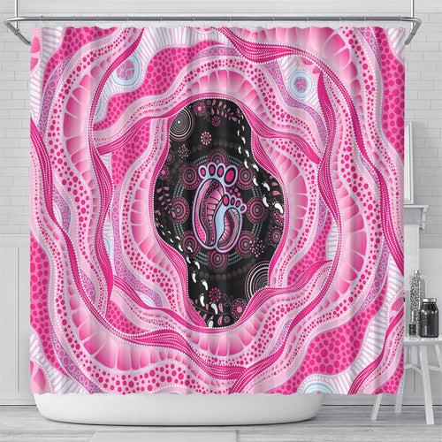 Australia Mother's Day Shower Curtain Best Mum Ever Pink Version