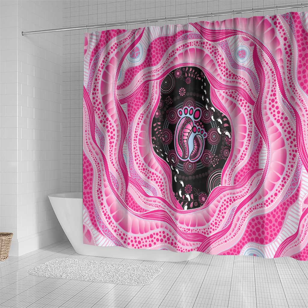 Australia Mother's Day Shower Curtain Best Mum Ever Pink Version