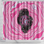 Australia Mother's Day Shower Curtain Best Mum Ever Pink Version