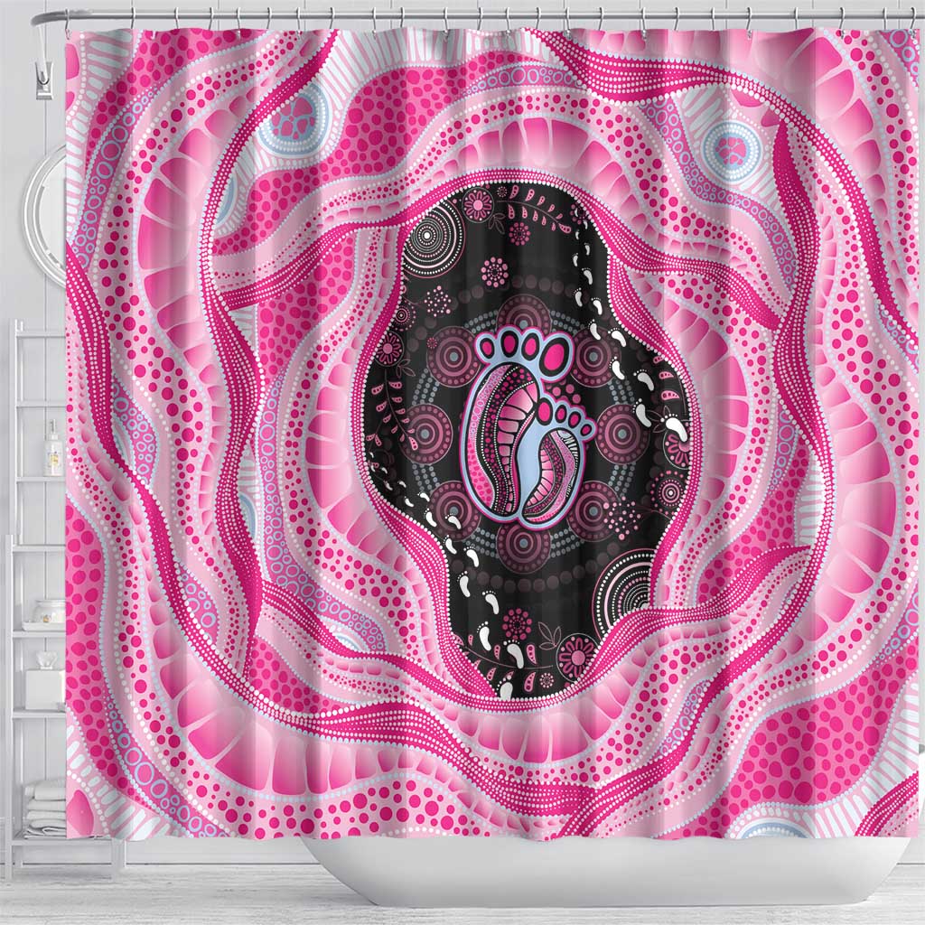 Australia Mother's Day Shower Curtain Best Mum Ever Pink Version