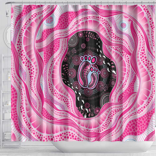 Australia Mother's Day Shower Curtain Best Mum Ever Pink Version