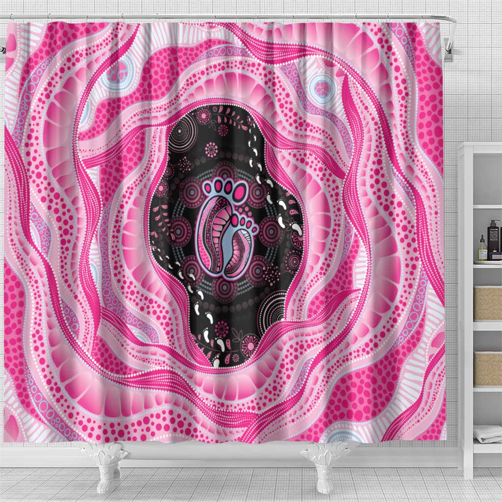 Australia Mother's Day Shower Curtain Best Mum Ever Pink Version