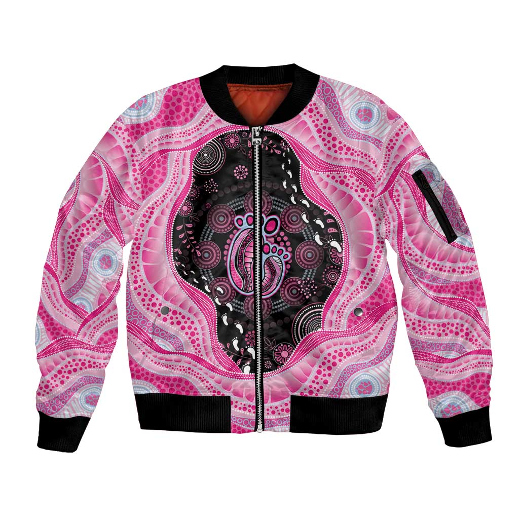 Australia Mother's Day Sleeve Zip Bomber Jacket Best Mum Ever Pink Version