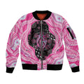 Australia Mother's Day Sleeve Zip Bomber Jacket Best Mum Ever Pink Version