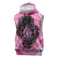Australia Mother's Day Sleeveless Hoodie Best Mum Ever Pink Version