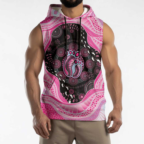 Australia Mother's Day Sleeveless Hoodie Best Mum Ever Pink Version
