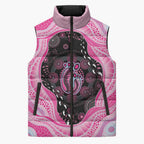 Australia Mother's Day Sleeveless Puffer Jacket Best Mum Ever Pink Version