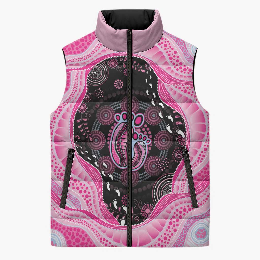 Australia Mother's Day Sleeveless Puffer Jacket Best Mum Ever Pink Version